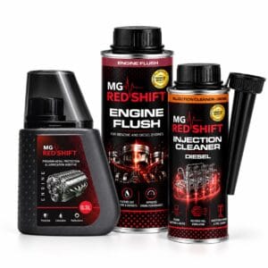 MG Red Shift Car SPA Diesel: set of Engine Flush, Engine 300 ml and Injection Cleaner Diesel