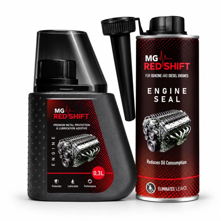 MG Red Shift Engine 300 ml and Engine Seal 250 ml set: engine oil additive and seal conditioner