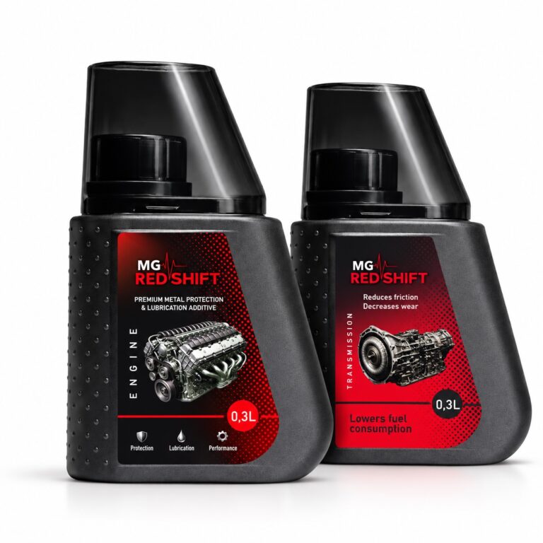 MG Red Shift Engine 300 ml and Transmission 300 ml set: additives for engine oil and gearbox oil